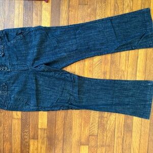 Flared Denim Maternity Jeans